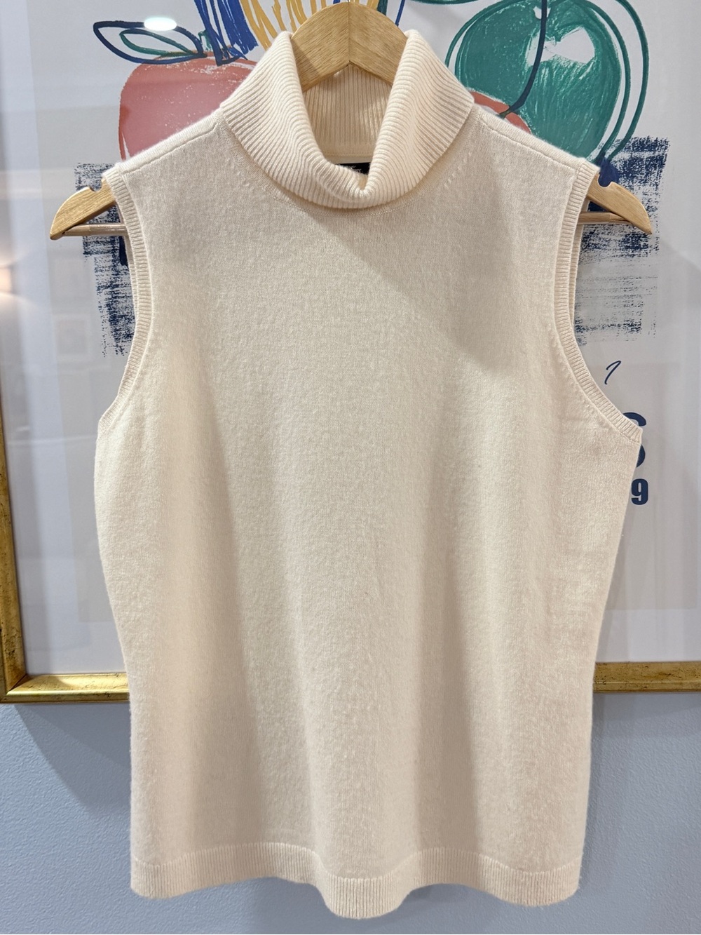 Lands End Cashmere Turtleneck Shell Sweater Small
